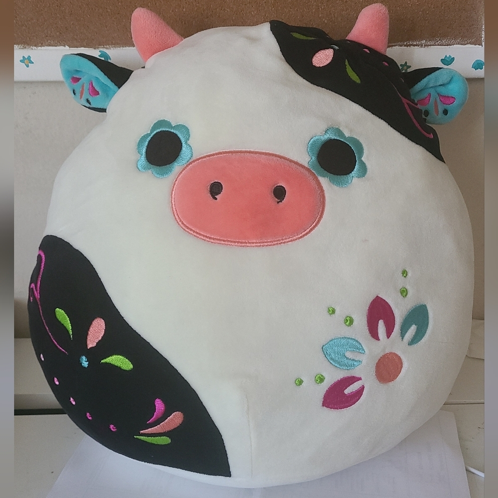 Day Of The Dead Cow Squishmallow